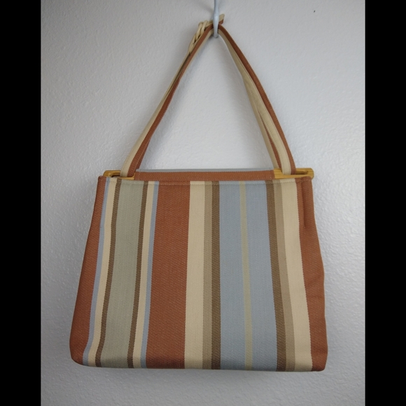 Vintage Toby Weston Striped Bag - Picture 5 of 8